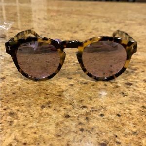 illesteva leonard sunglasses, rosegold & tortoise